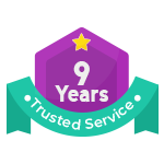 9 Years Trusted Service